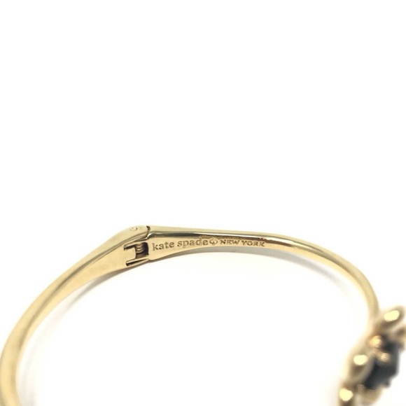 Kate Spade Sunset Blooms Gold Tone Open Bracelet - Picture 2 of 4